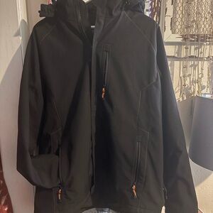 Men's Ridgid Heated Black Hooded Jacket